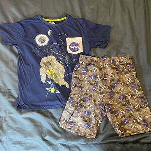 NASA Pajamas Shorts and Shirt Set